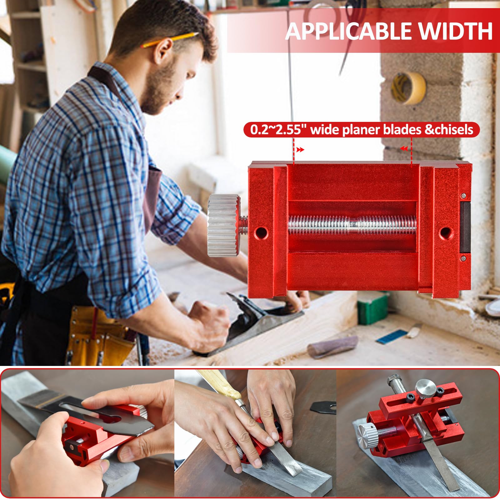 シャープニグジグホーニングガイド飛行機の使いやすいブレードハンド